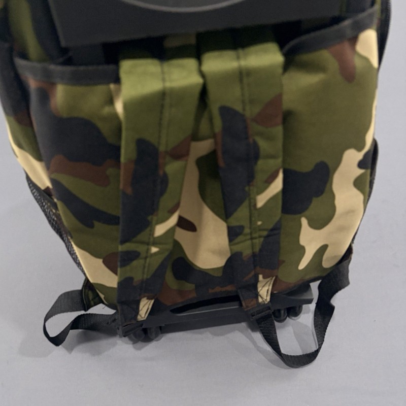Rockland Double Handle Rolling Backpack 17" Camo Wheeled School Travel Bag gallery