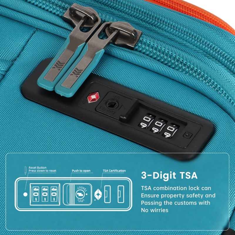 Expandable Luggage Durable Softside Suitcase W/ TSA Lock 22"/28"/32" gallery