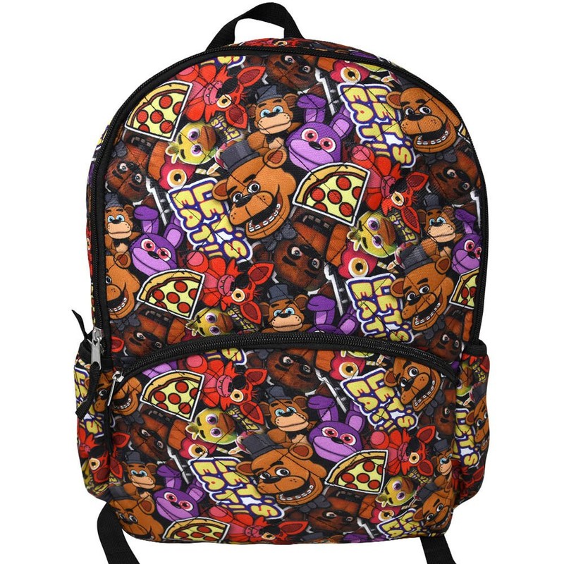Five Nights At Freddys All Over Print 16″ Large school Backpack Book Travel Bag