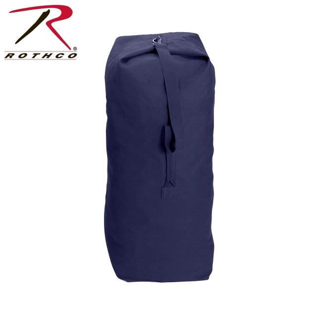 Rothco Heavyweight Top Load Canvas Duffle Bag – 25″X42″ – Navy Blue