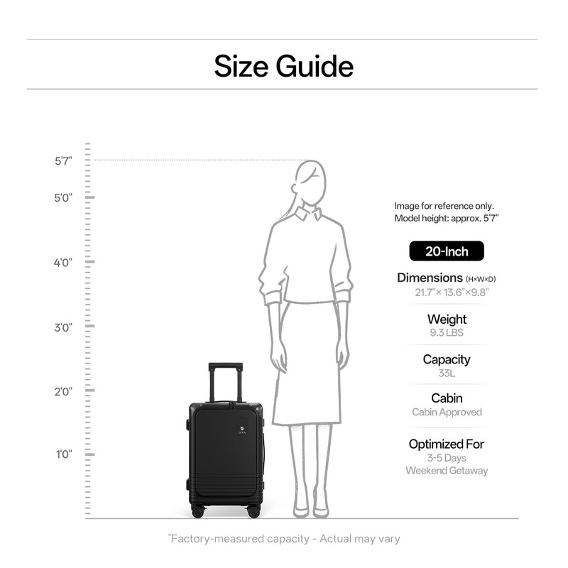 Top Opening PC Hard Shell 20-inch International Carry On Luggage - Zipperless... gallery