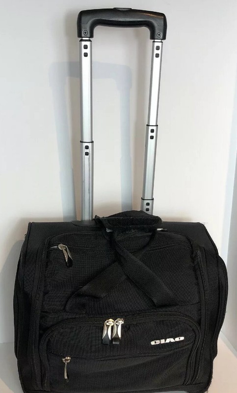 Ciao Carry On Bag Lots Of Pockets And Space All Zippers Work Fine Pre- Owned