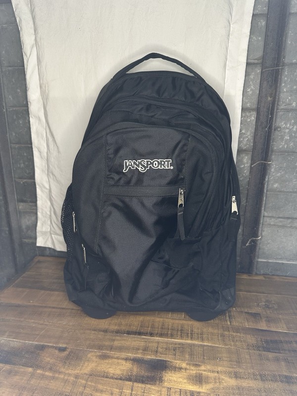 JanSport Driver 8 Rolling Backpack Wheeled Travel Carry On Bag Laptop Sleeve EUC