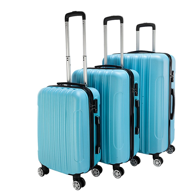 Luggage 3 Piece Set Suitcase Spinner Hardshell Lightweight TSA Lock 20″ 24″ 28″