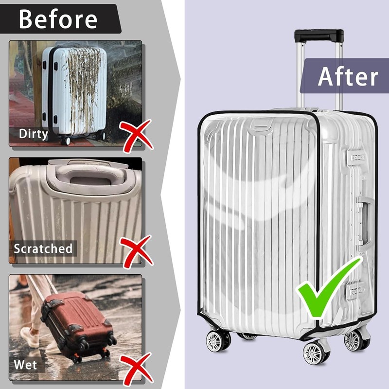 Transparent Plastic Cover for 32'' Luggage gallery