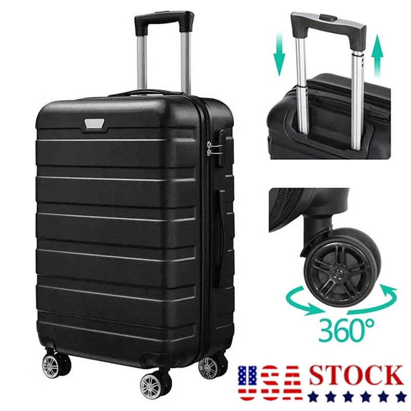 Hardside Carry On Luggage 20″ Suitcase Spinner Wheels TSA Lock Airline Approved
