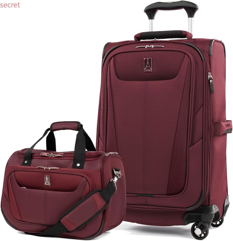 Travelpro Maxlite 5 Softside 2pc Set Expandable Carry On Luggage, Burgundy..