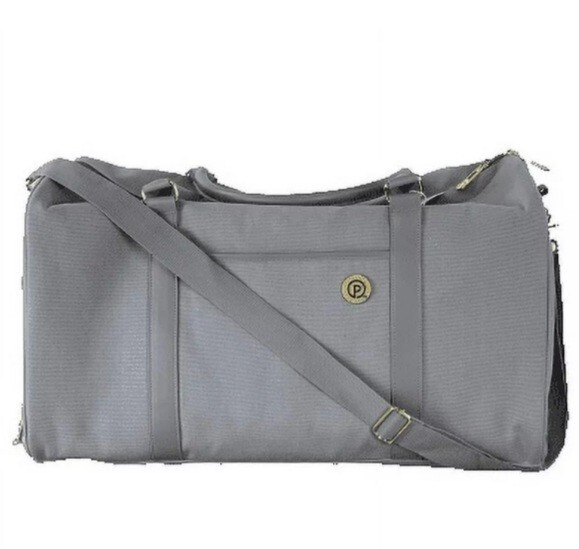 Protege 22 Inch Weekender Duffel Bag Silver Gray