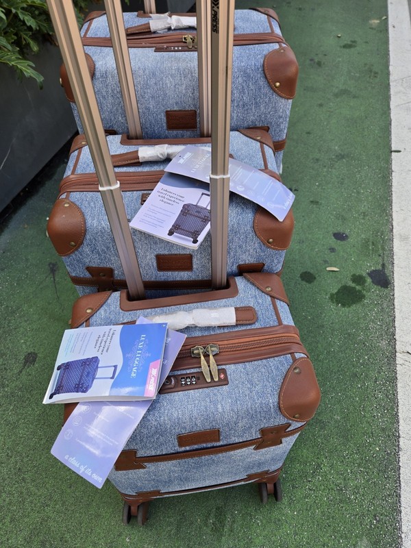 Travel Suitcase 3 Pc.set 20" 25" 29" Hard Shell 8 Wheels Spinner Tsa Lock gallery