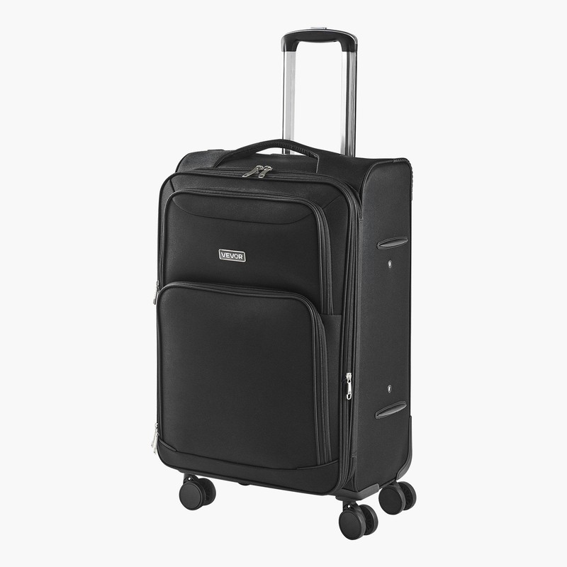 24-Inch Expandable Luggage Durable Twill Oxford Fabric Front Pockets