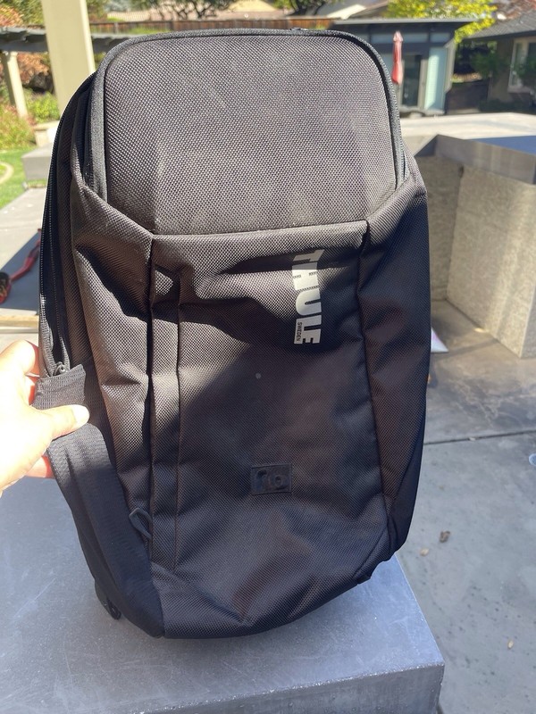 Thule Backpack with Accessory Holder Black Travel Hiking Camping Outdoor gallery