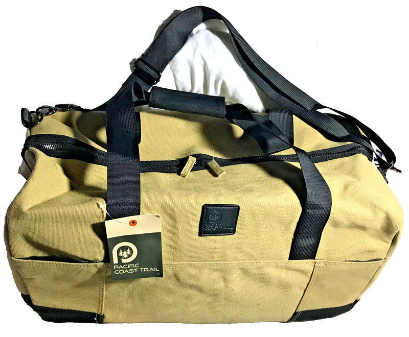 CANVAS DUFFLE / DUFFEL BAG – PACIFIC COAST TRAIL • BRAND NEW