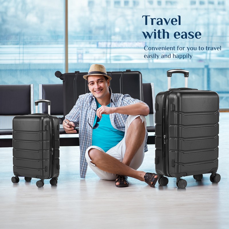 Hardside Luggage Set (20/24/28-Inch)TSA Lock Suitcase with Double Spinner Wheels gallery