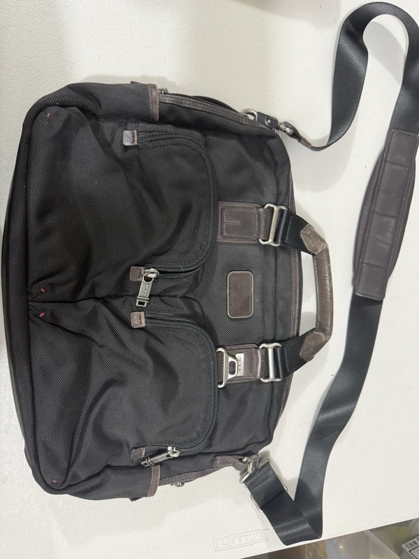 Tumi Alpha Bravo Andersen Slim Commuter Bag Briefcase Black Brown 22640HKH
