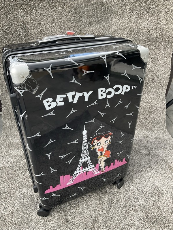 Three Piece Hardshell Betty Boop Luggage Set With 360 Spinner Wheels ￼