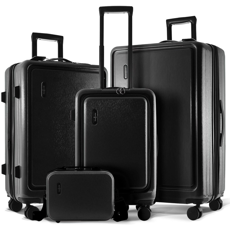 Hard Shell Luggage Set with Spinner Wheels 4 Piece Expandable TSA Lock