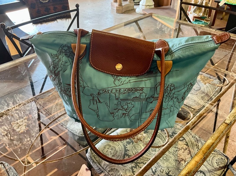 LONGCHAMP Le Pliage Embroidered “Shopping Tote”