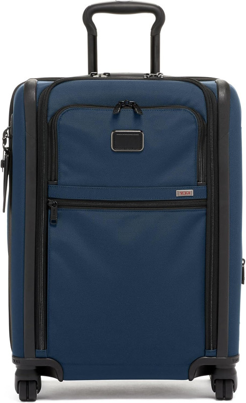 – Alpha Large Dual Access Expandable 4-Wheeled Carry-On Luggage – Zip Expansion,