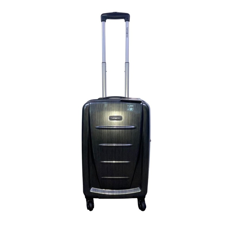 Samsonite Charcoal Hardshell TSA Lock Telescopic Handle Spinner Travel Luggage