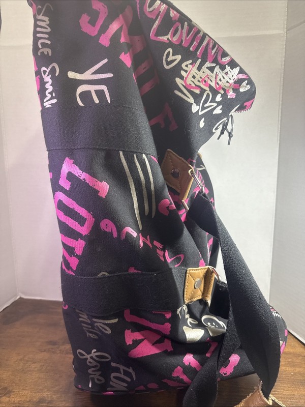 Victoria's Secret Pink Rolling Luggage Suitcase I ❤️ Pink Duffle Bag 21”x12” gallery