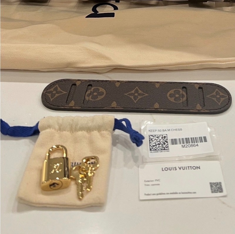 Louis Vuitton PVC Monogram Chess Keepall Bandouliere 50 gallery