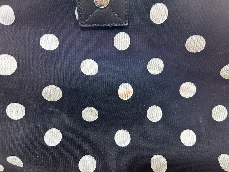 Victoria's Secret VINTAGE Pink BLACK AND WHITE Poka Dot Rolling Luggage gallery