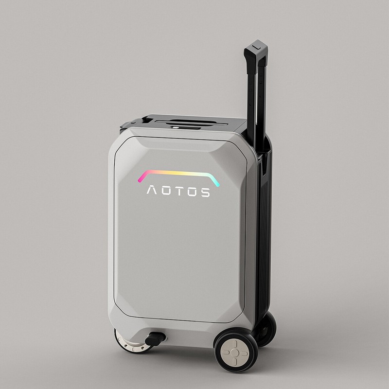 31L Silver Electric Smart Rideable Suitcase 20" L2 Luggage Scooter Riding gallery