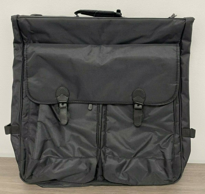 Winston Collection Black Polyester Hanging Garment Bag 24″ x 48″ 6 pockets