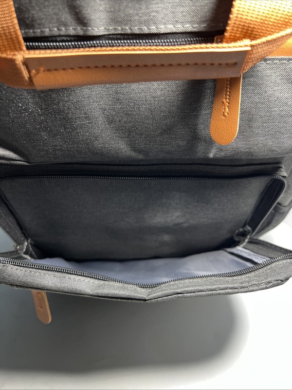 Dejuno Gray and Black Polyester Expansion Backpack Padded Laptop & Tablet Sleeve gallery