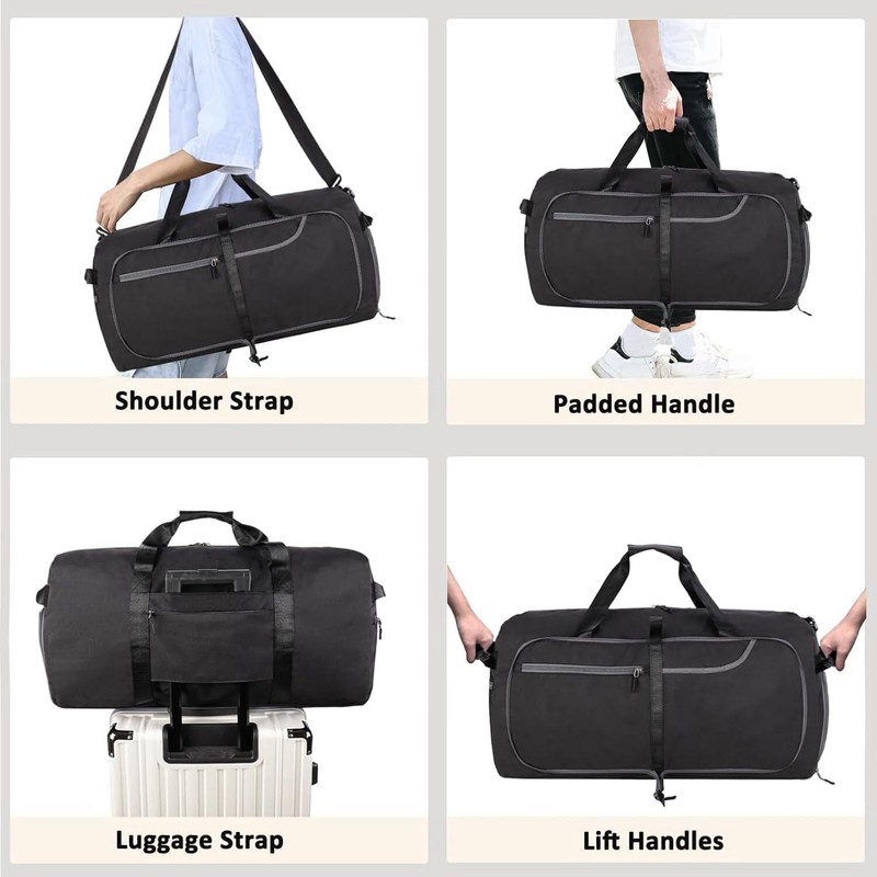 115L Extra Large Foldable Duffle Bag Waterproof Travel Bag with Wet Pocket gallery