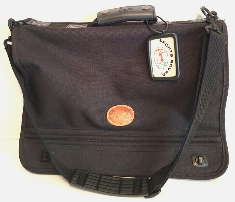 RBH Ricardo Beverly Hills Bag Computer Laptop Black W/ Handle Detachable Strap