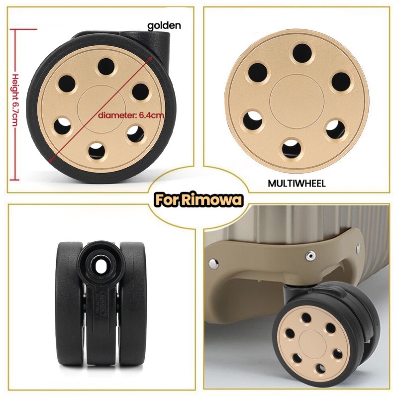 Wheels for RIMOWA Luggage compartment wheel 50mm/64mm replacement wheel gallery