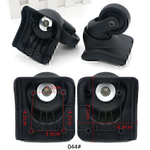 2 Pcs Replacement Luggage Swivel Wheels Suitcase 360 Spinner Repair Spare Wheels