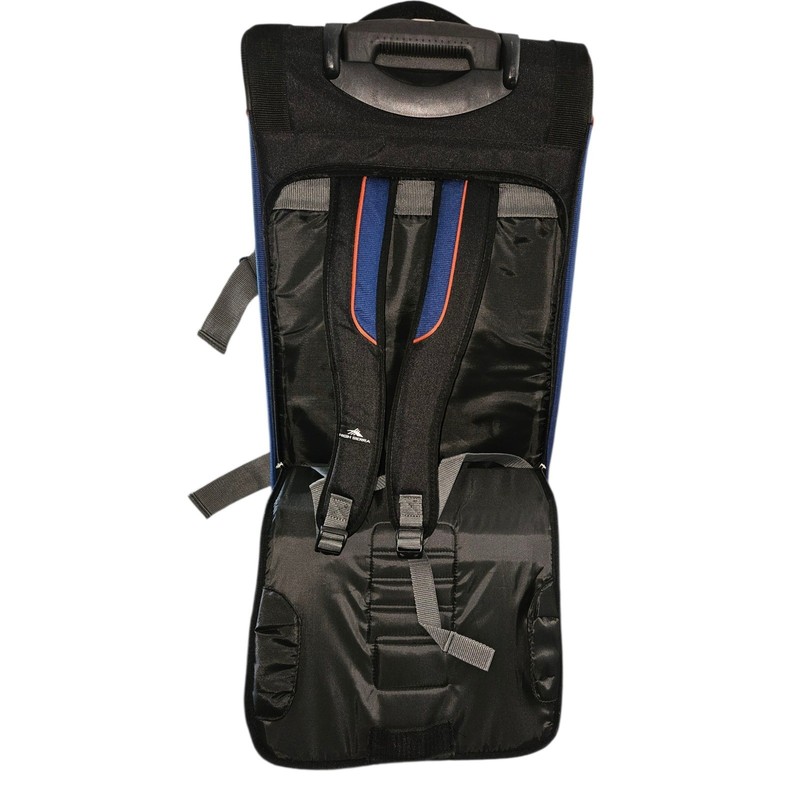 High Sierra Rolling Duffel Backpack Blue Wheeled Carry On Travel Luggage Bag gallery