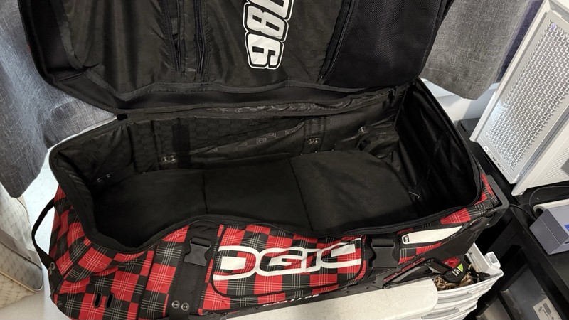 OGIO Rig 9800 Wheeled Rolling Sled Gear Bag Suitcase Luggage-Red Checkered Bag gallery