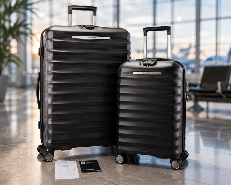Samsonite Ridgeway II 2-Piece Hardside Spinner Luggage Set Black