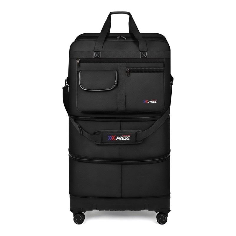 36″ Expandable Foldable Suitcase Bag Large Collapsible Rolling Luggage Bag