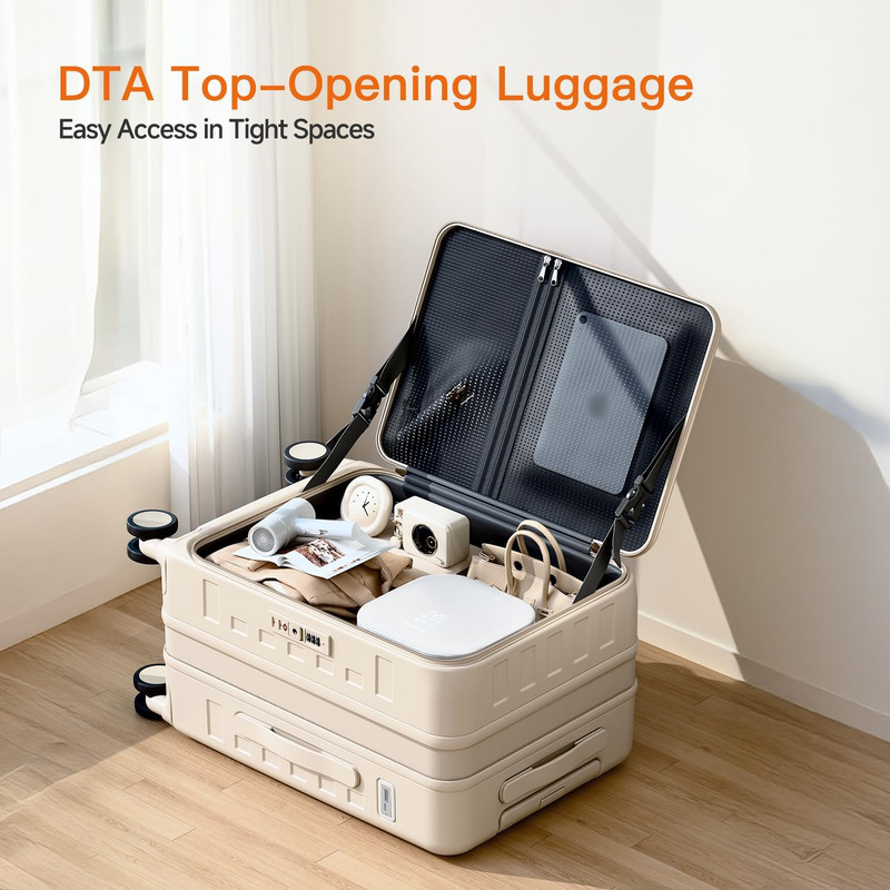 Expandable Lightweight PC Hard Shell Suitcase, 24-Inch Luggage with TSA Lock, To gallery