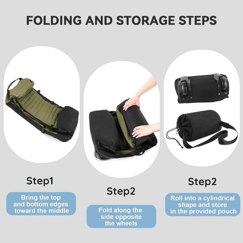 85L 29“ Foldable Rolling Backpack with Wheels, Soft-side Travel Duffle Bag wit gallery