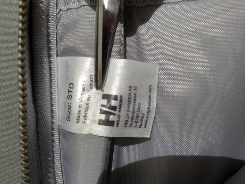 Helly Hansen Backpack Gray Green Dual Zip Daypack Front Pockets Size STD Unisex gallery