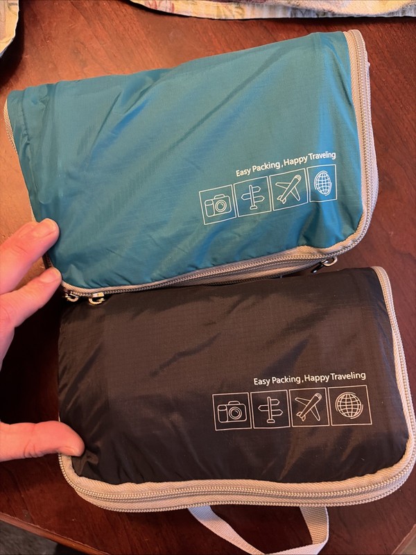 Duel Set of 4 Compression Packing Cubes for Easy Packing and Happy Traveling