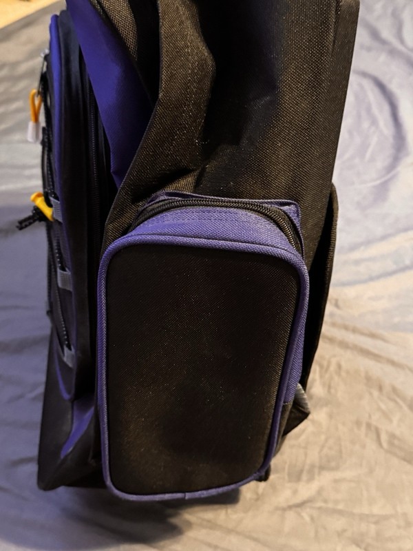 Jeep Rolling Backpack Convertible Wheeled Travel Bag Blue Black Approx. 21” gallery