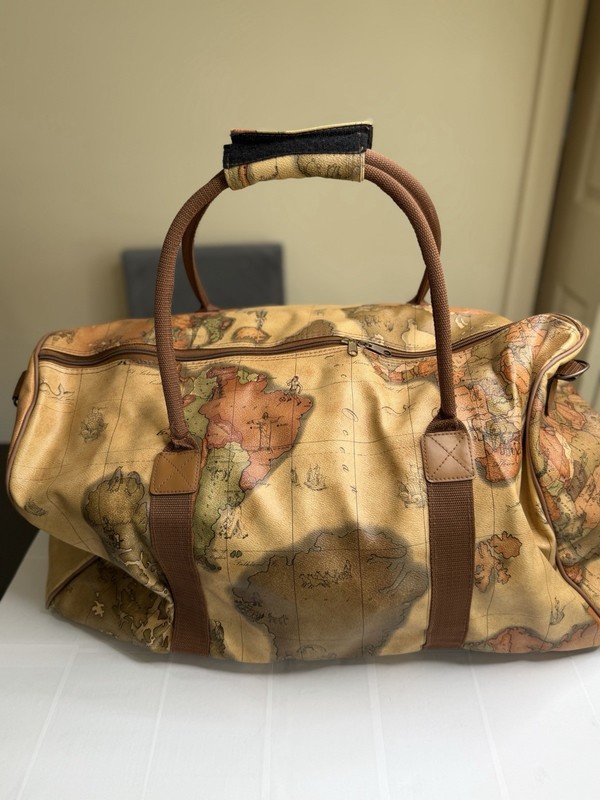 Kada Collection World Map Duffle Bag, Carry-On Traveler Weekender.