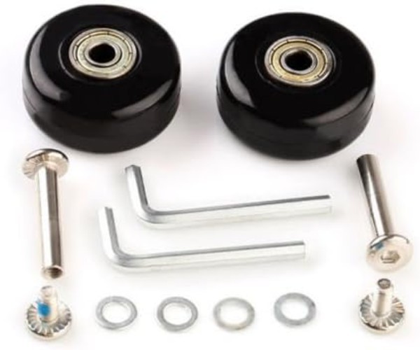Suitcase Luggage Wheels Replacement Kit - OD40-64mm Wheels, ABEC 608zz, Set of 2 gallery