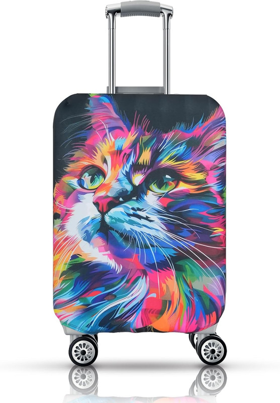 Suitcase Protector, Elastic Washable & Stretchable Luggage Cover, Approved Tr... gallery