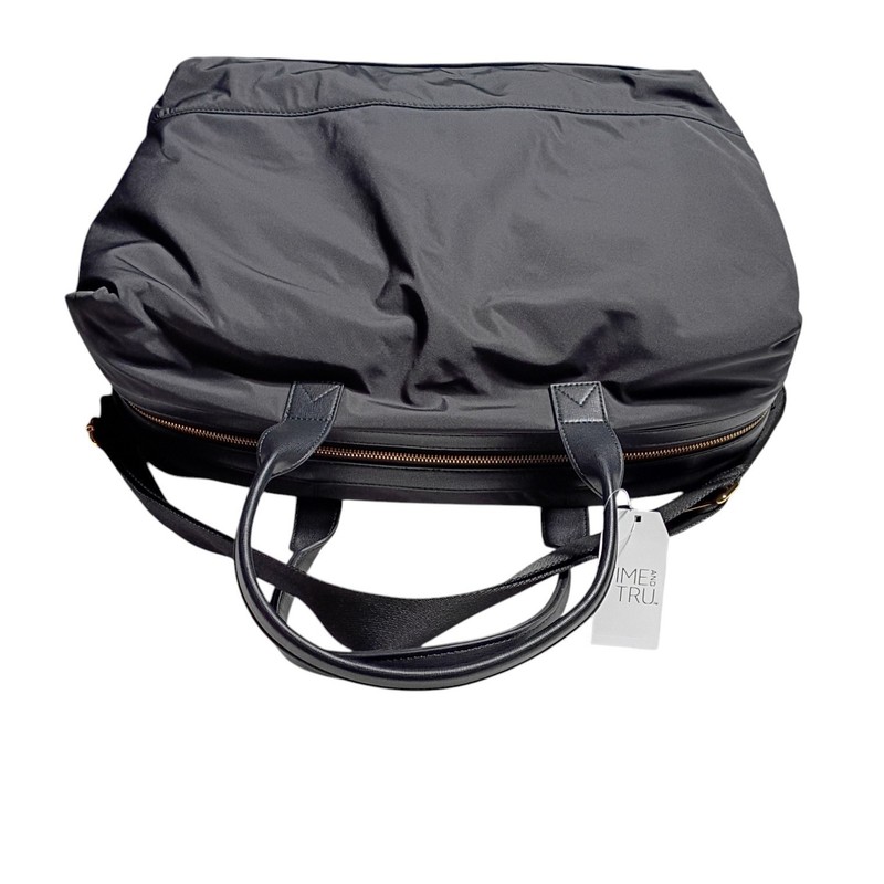 Time And Tru Mbm C2360 Handbag Travel Duffle Bag Black 20In Adjustable Strap