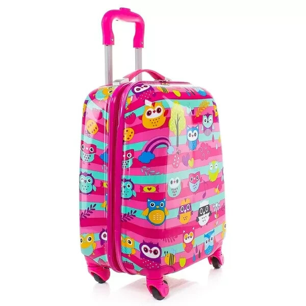 Owls pattern for Children Hardshell Travel Suitcase Luggage Dual-wheel spinners gallery