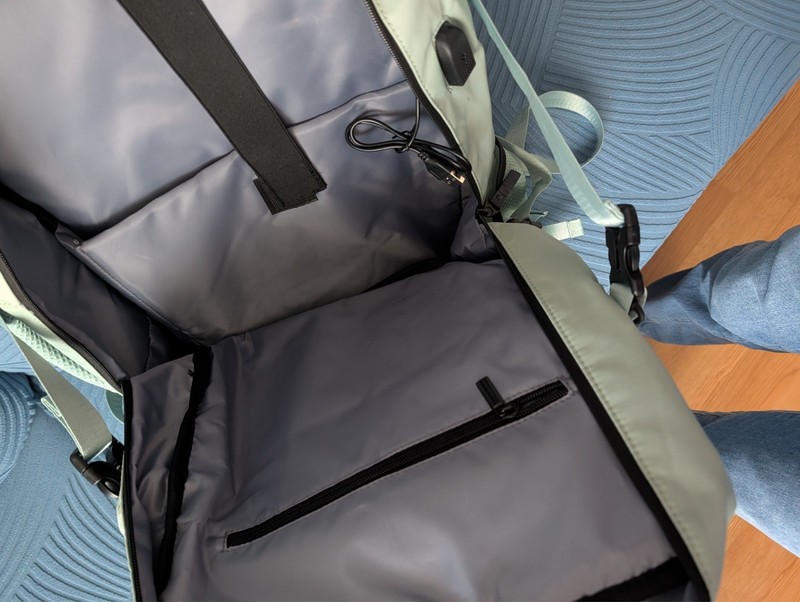 Travel backpack with multiple compartments and carrying options gallery