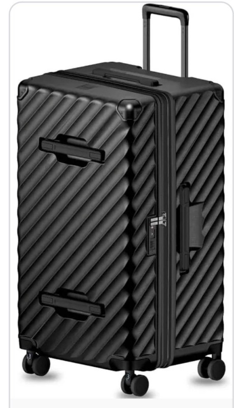 LUGGEX 30 Inch KVT Trunk Luggage, Expandable PC Hard Shell Large Checked