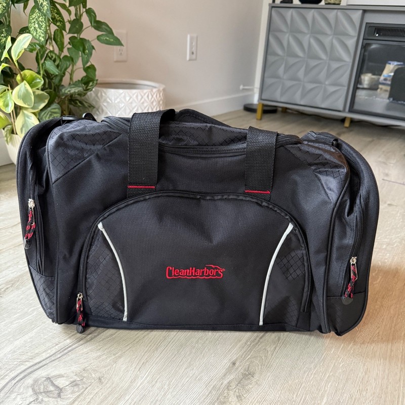NEW Leeds Triton Weekender 24″ Carry-All Duffel Bag Black Unisex Carryon Luggage